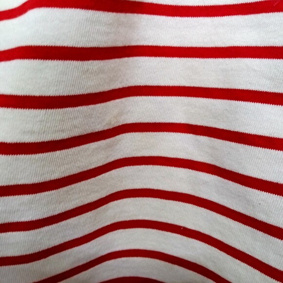 Maeve Marketa NWT Anthropologie one shoulder red striped dress sz M - Picture 9 of 13